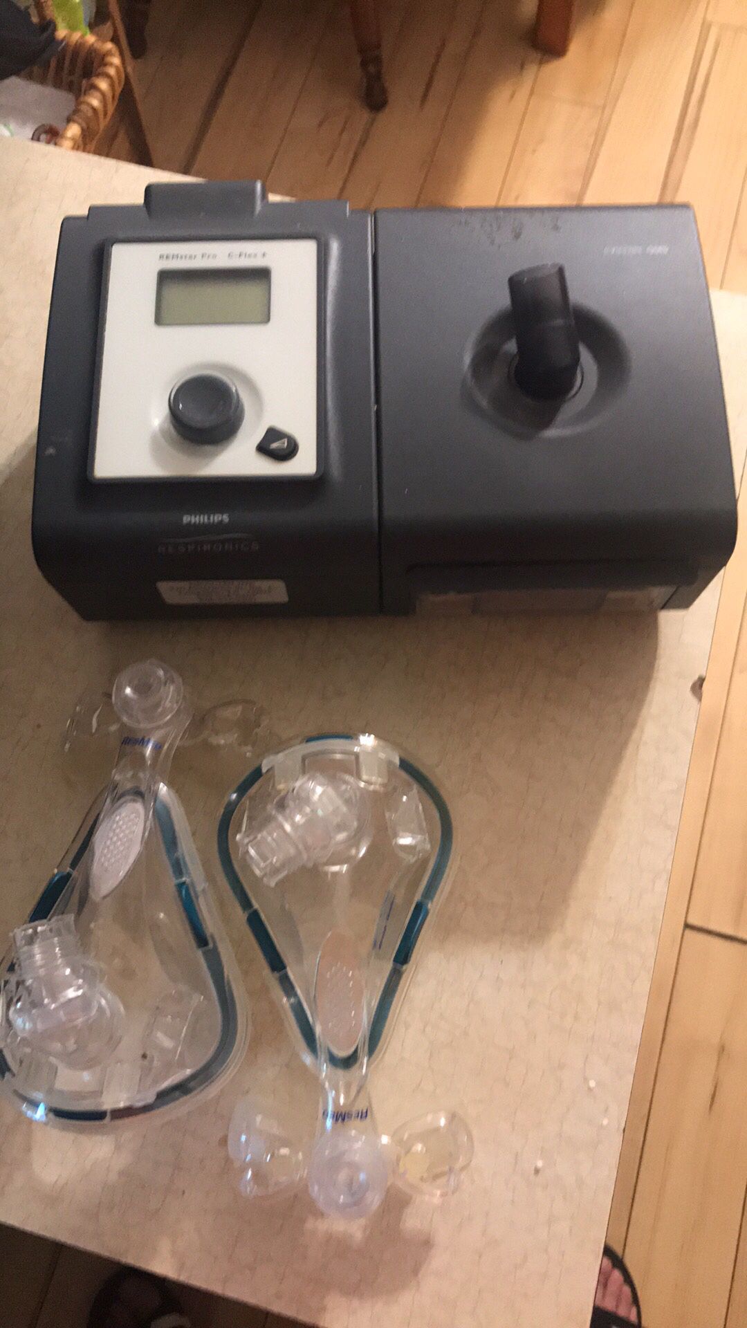 CPAP Machine with bag and extras