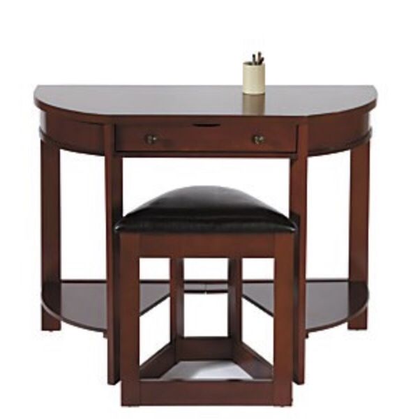 Piedmont Console Desk with Stool and Power Center