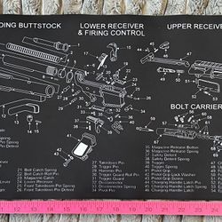 AR-15 Rifle Gun Cleaning Mat 