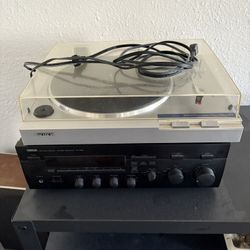 Sony turntable, Yamaha Receiver, Bang olufson Speakers