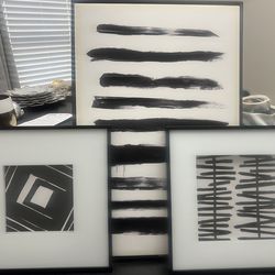 Black and white wall art