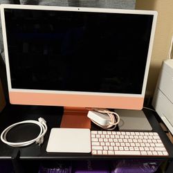 Apple iMac M1 24” - Orange - 8gb, 256gb. Excellent Condition. 