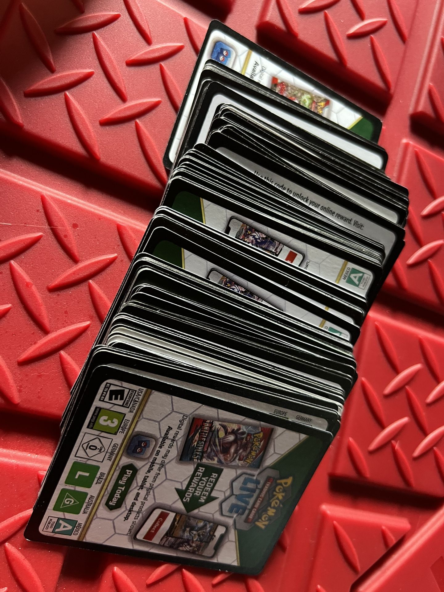 100+ Pokémon Live Redemption Code cards