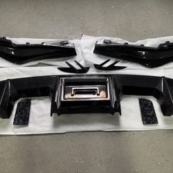 For 2021-2026 BMW G80 M3 3D Style Carbon Fiber Rear Diffuser + Corner Extension