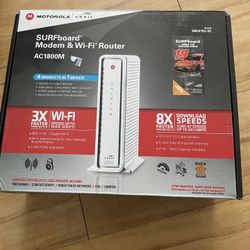 Motorola Arris SURFboard Modem & Wi-Fi Router AC1800M