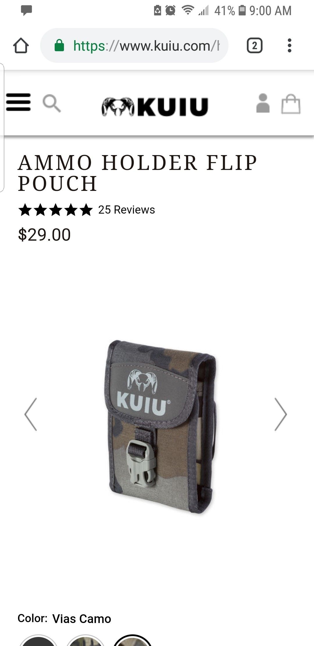 New kuiu Ammo holder flip pouch