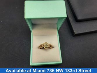 Ring - Engagement Set - Rose Gold 14k (.585) 4.8 grams Size 6.5
