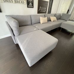 6PC GREY MODULAR SECTIONAL PICK UP TODAY 136”