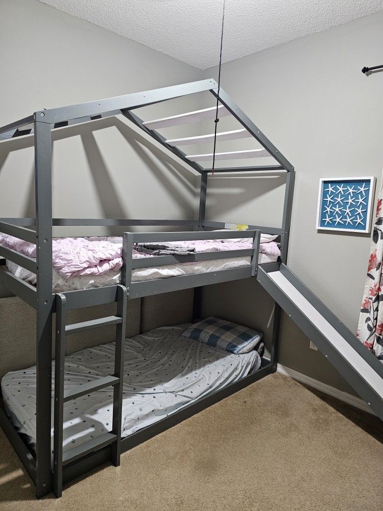 Over Twin Low Bunk Bed