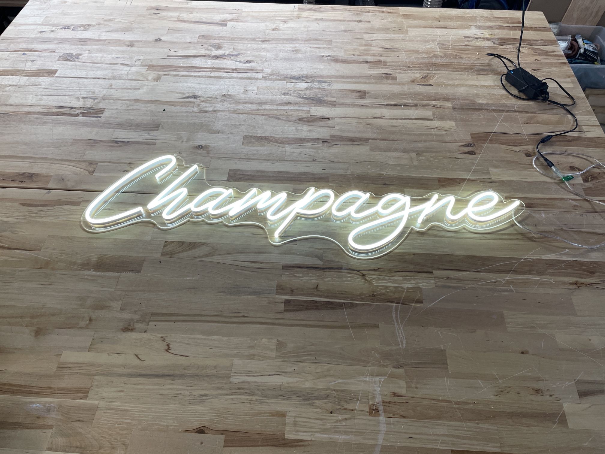 Neon Sign - Champagne