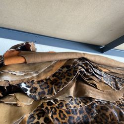 Hair On Hide calf Goat Skins Cheetah Leopard Print Sold By Hides 