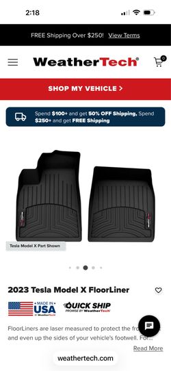 2022 Tesla model X front mats