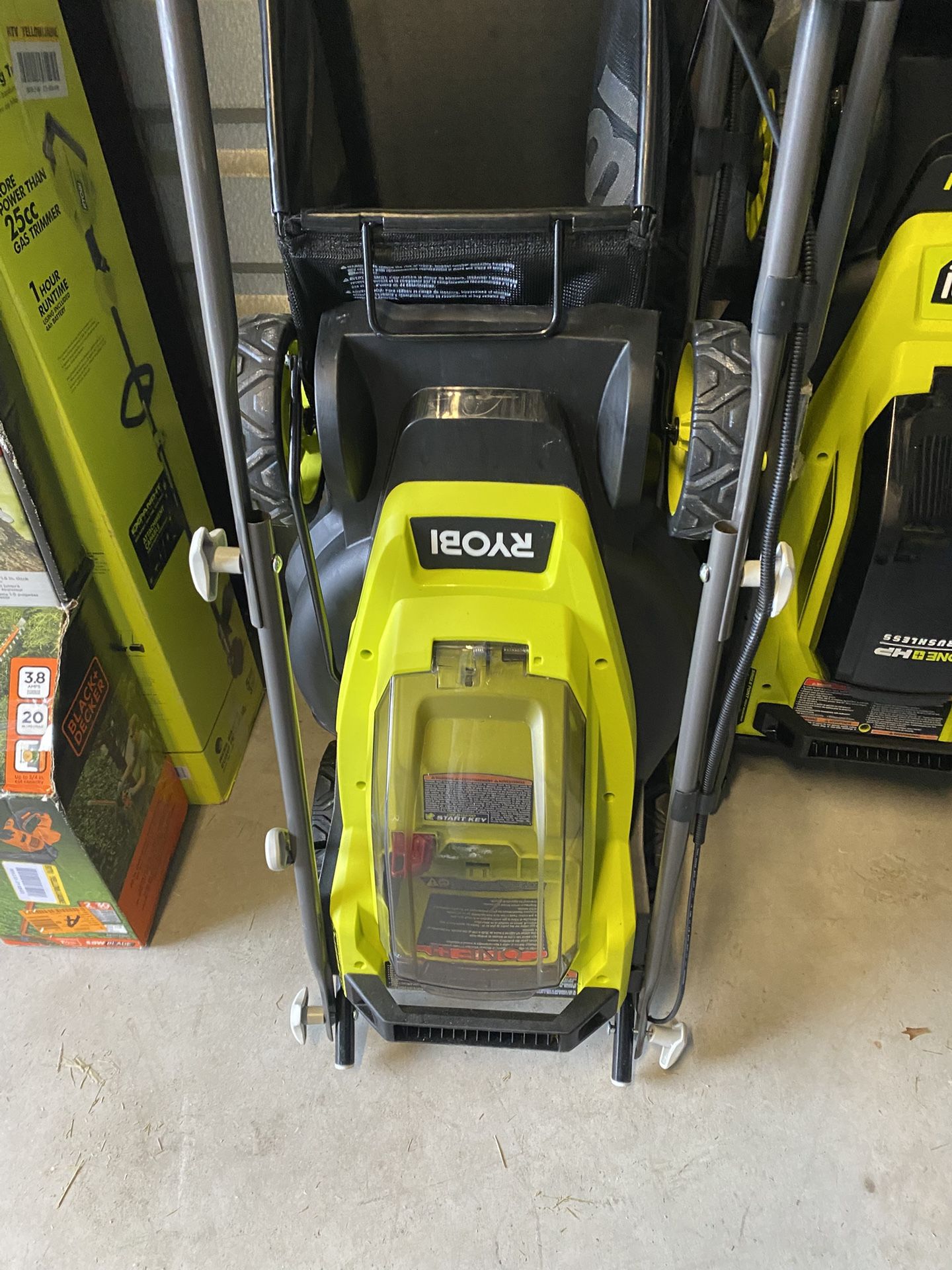 Ryobi 18v 13inch Mowers And Free Weedeater $185 Firm . No Lower