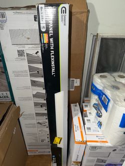 Commercial Electric LED Panel with FlexInstall 6in x 43in