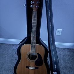 Fender Starcaster Acoustic Guitar W/Hard Case
