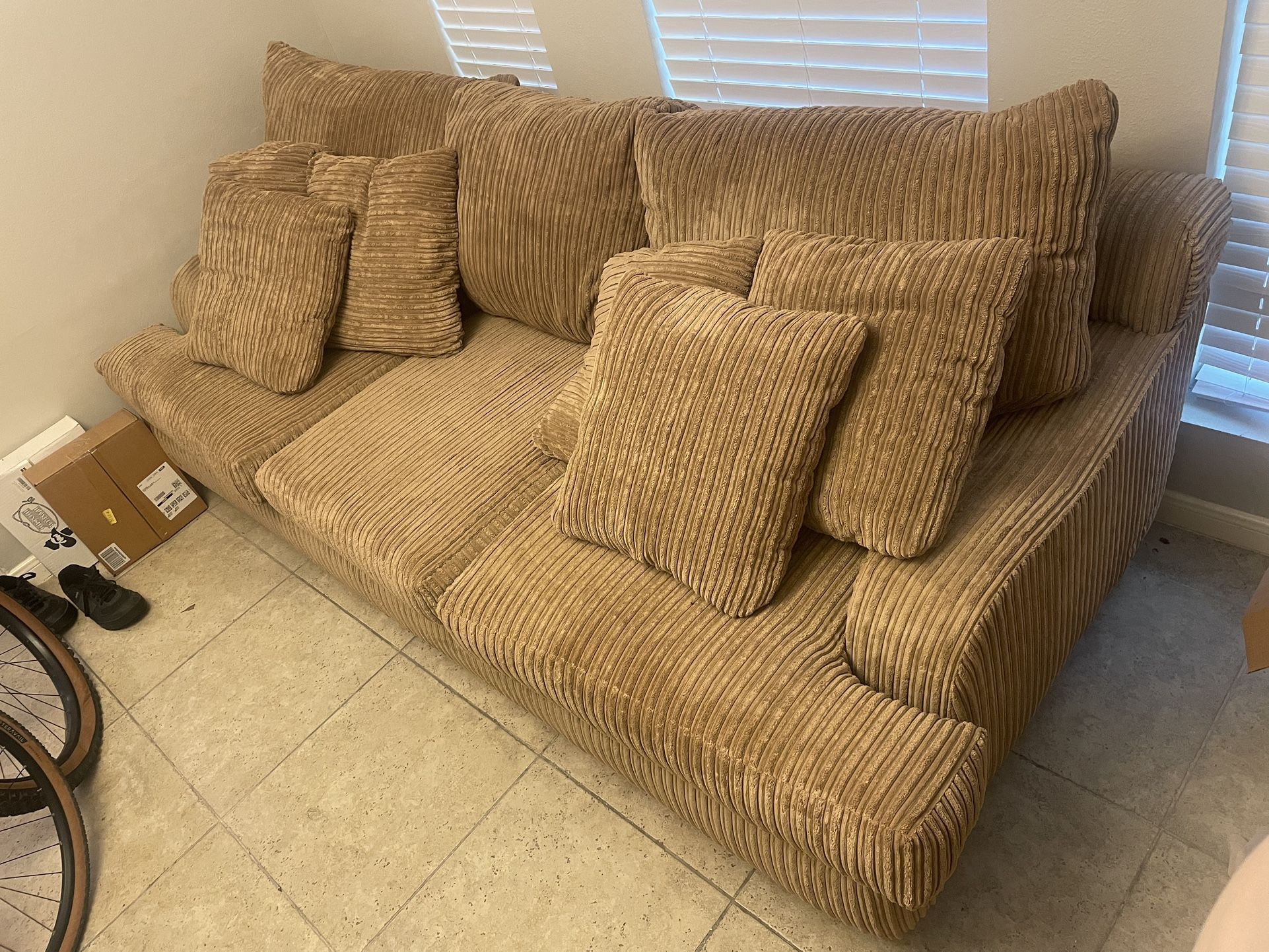 Gallery Furniture Light Brown Couch