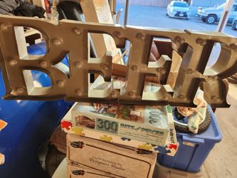 Beer Light Up Sign