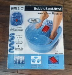 New Homedics Luxury Foot Spa Bubbler