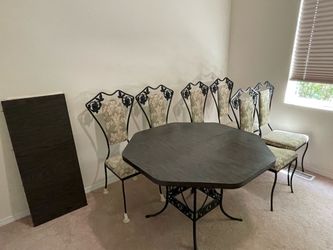 Vintage Mexican iron dining table
