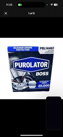 Purolator BOSS PBL14461 Oil Filter Maximum Engine Protection 20,000 Miles