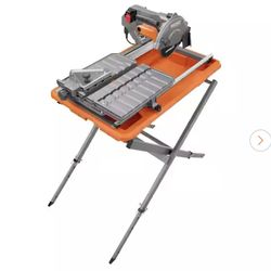 9-Amp 7 in. Blade Corded Wet Tile Saw with Stand
