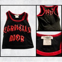 Authentic Christian Dior 90s Grunge Tank Top
