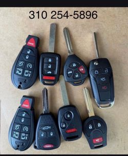 Controles y llaves para carros keys fobs remotes cut and programmed