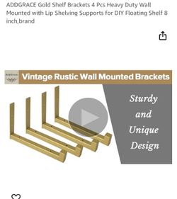 4x Floating Shelf Brackets