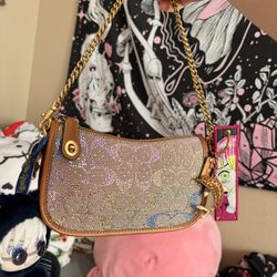 Coach Swinger Multi Colored Crystal