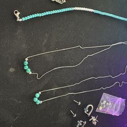Sterling Silver 925 And Turquoise Set