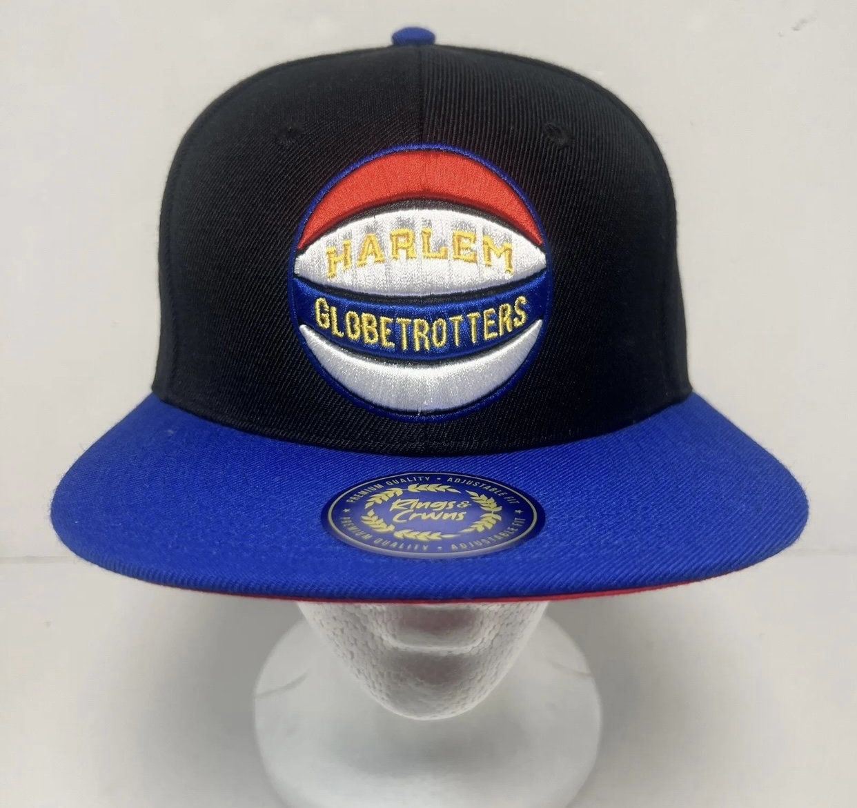 Harlem Globetrotters Snapback Hat Cap Rings And Crowns Embroidered NEW!!