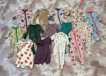 Larkspur Newborn Bamboo Pajamas Lot – 14 Pieces