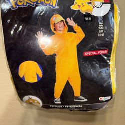 Pokemon Costume Kids 4-6 New
