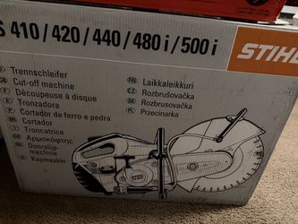 stihl saw ts440 brand new / serrucho para concreto nuevo