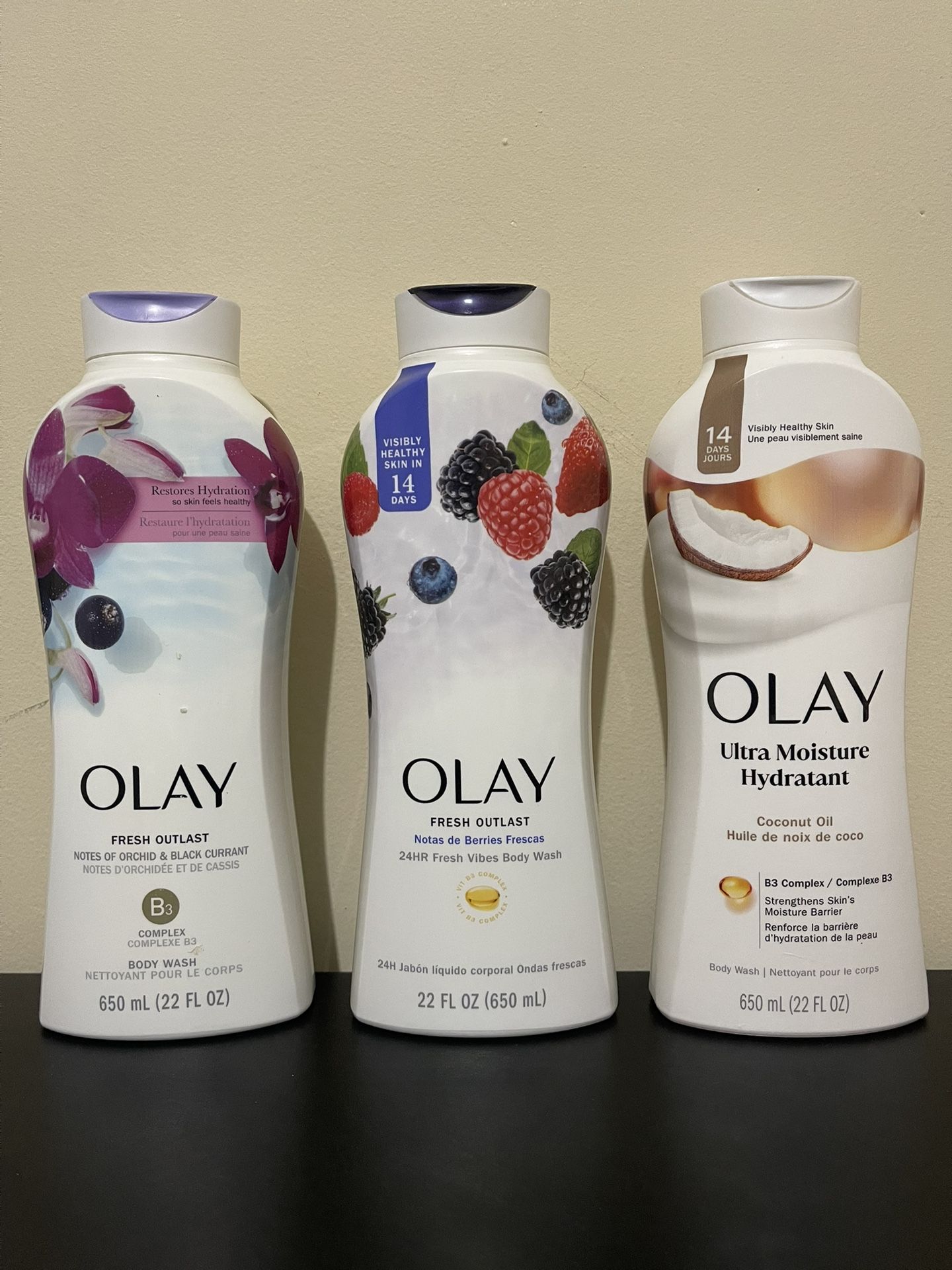3pack OLAY Body Wash