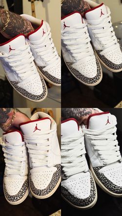 Awesome 🤩!! 2008 Air Jordan 1 Low Phat “White Cement” – Size 11.5 – Rare Vintage Jordan !