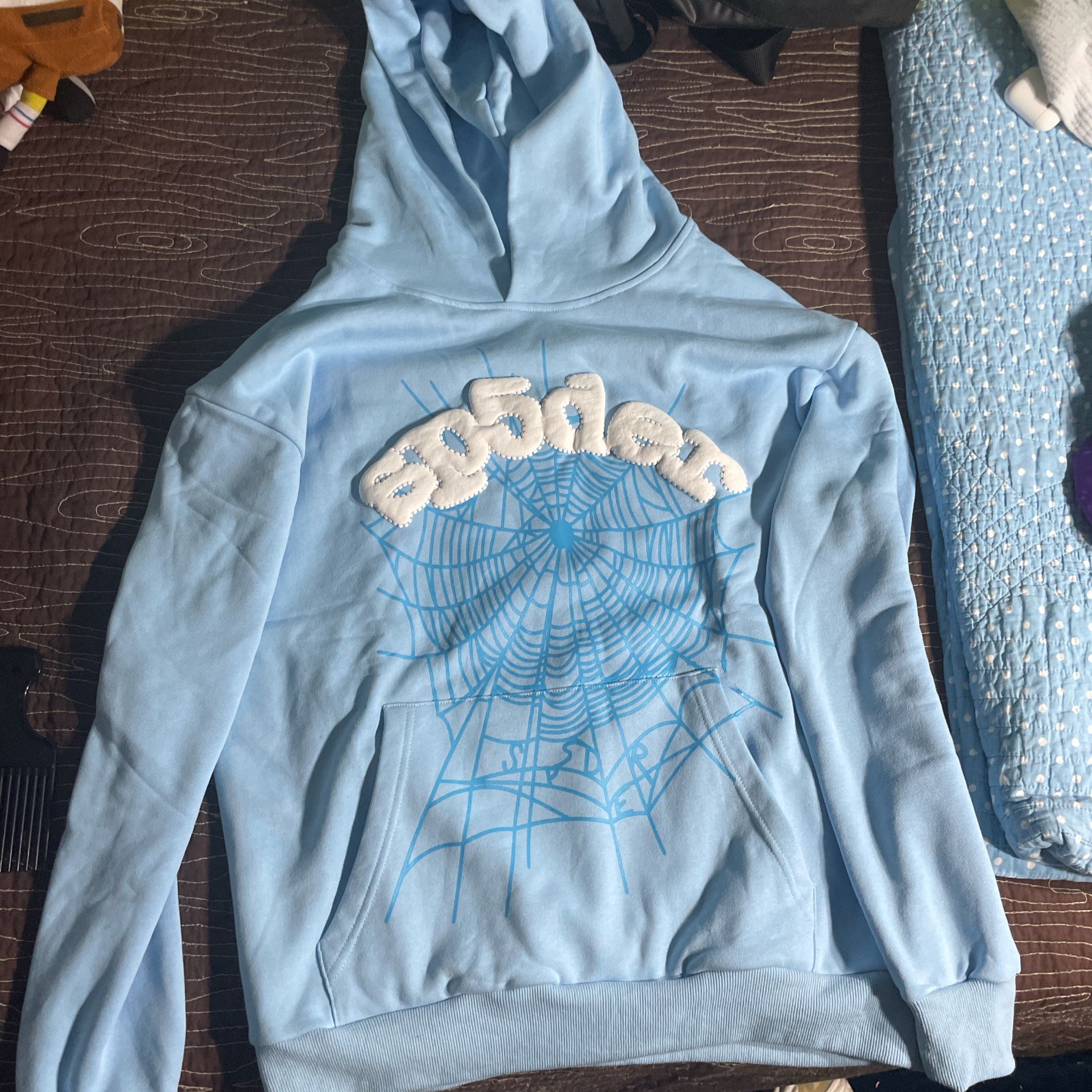 blue spider hoodie