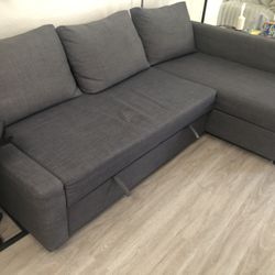 IKEA, Friheten, Dark Gray, 3 Seat W/storage Sleeper Sectional