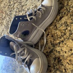 Girls Purple Converse 
