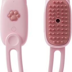 Dog Steam Brush, 3 in1 Pet Steamy Brush, Silicone Massage Grooming Brushes for Long or Short Haired Dogs Cats, Removes Static Flying Hair, Rechargeabl