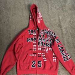 Authentic Supreme League Champs Zip up Sz L