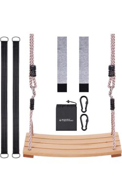 Wood Tree Swing For Kids And Adults 