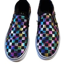 New Vans Off The Wall Iridescent Sneakers Women's Sz 11