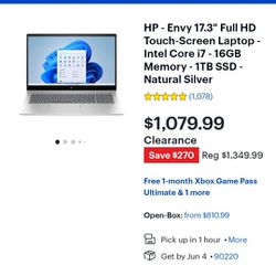 Laptop Hp Envy Offer Up $$