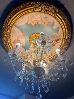 Chandelier and canopy