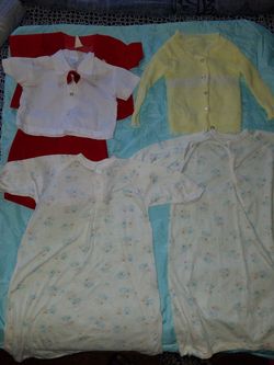 Variety of baby clothes
