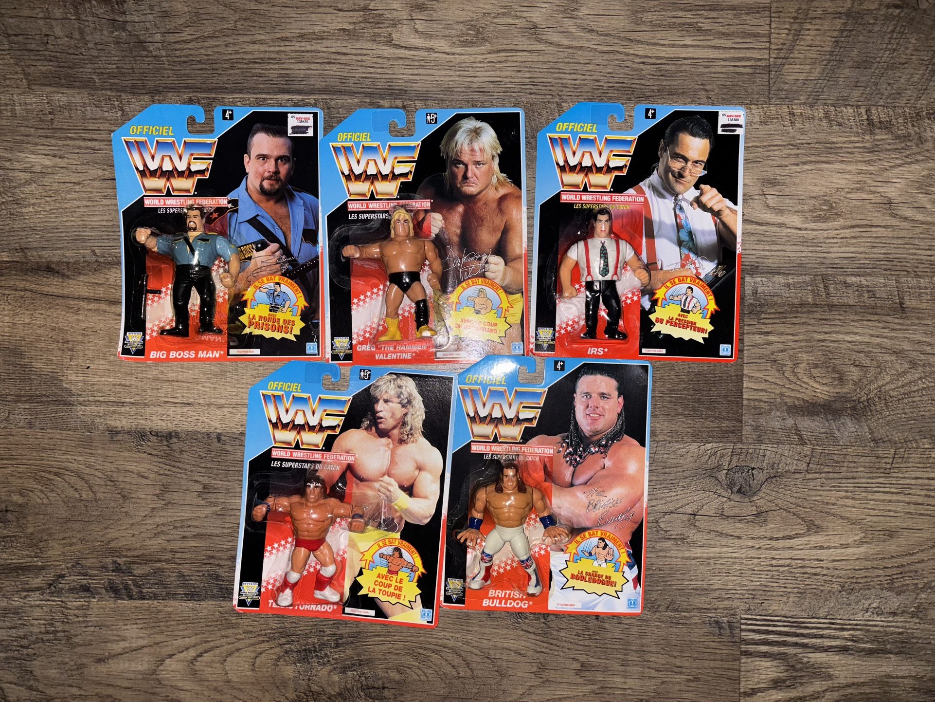 Wwf Wwe Hasbro Moc Bulldog Hammer Bossma Tornado IRS