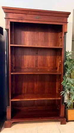 2 Antique Solid Wood Bookcases