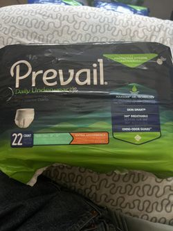 Prevail Daily Underwear Briefs. Waist Size, 20” To 34”New In Packaging to 34”. New, 22 Count