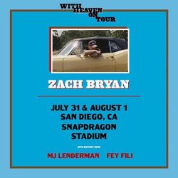 Zach Bryan 8/1 Tickets